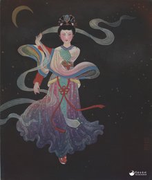 李白妇女诗集绘（第二十四幅）