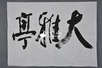 1982年杨超行书“大雅亭”横幅